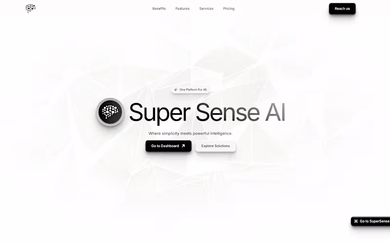 Cover image for Supersense AI – AI-Powered Intelligent
