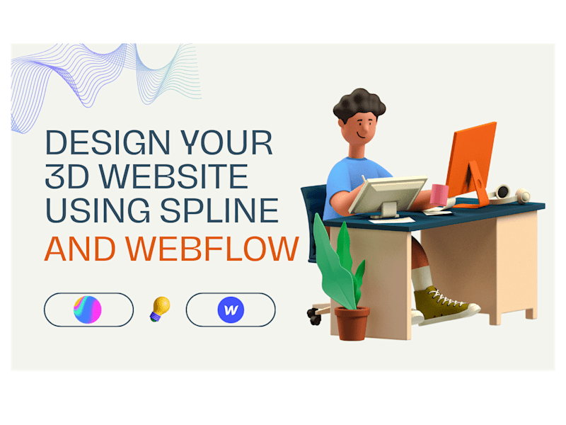 Cover image for I Will Design 3D Animated Models for Webflow Using Spline 3D