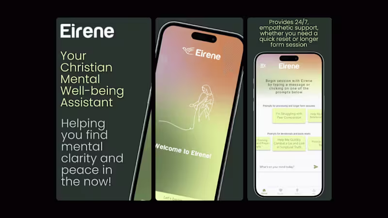 Cover image for Eirene: Christian Mental Well-being App Development