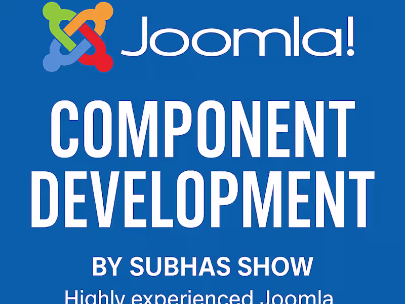 Cover image for Custom Joomla Component or Module