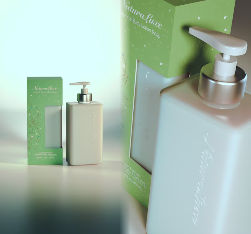 Cover image for 3D Product Rendering for NaturaLuxe Packaging