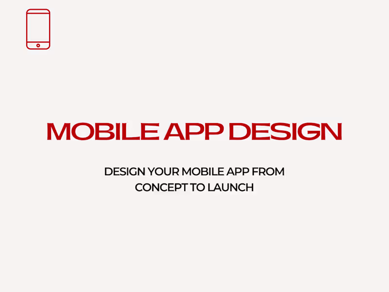 Cover image for Mobile App Design