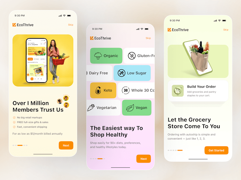 Cover image for Onboarding Screen – Grocery App
