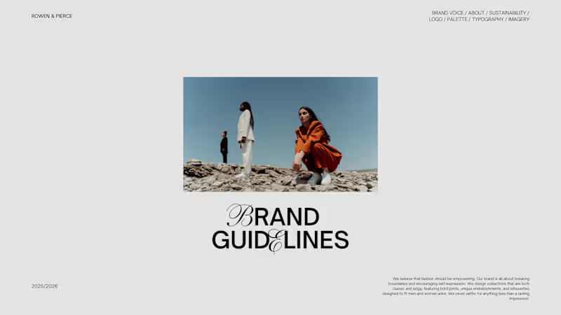 Cover image for Brand Guidelines for Rowen & Pierce