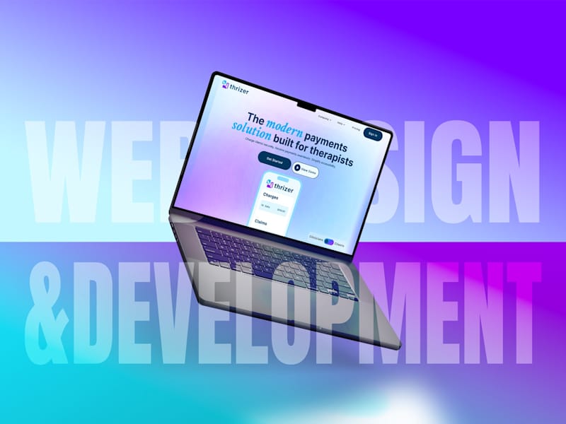 Cover image for Web Design & Development for Therapists (Insurance Claims SaaS)