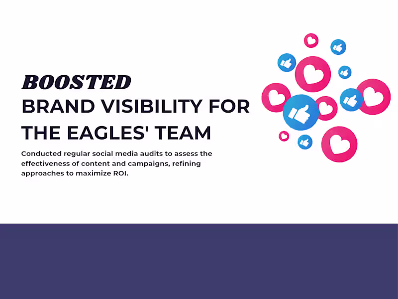 Cover image for Boosted Brand Visibility for The Eagles' Team
