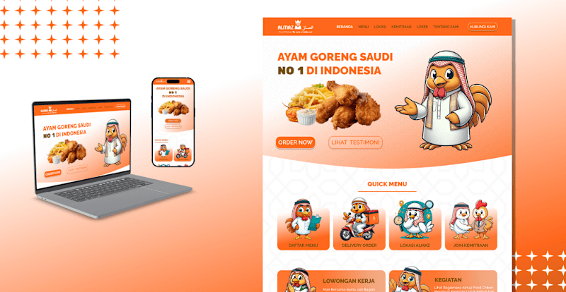 Cover image for (Unofficial) Design Web Almaz Freid Chicken