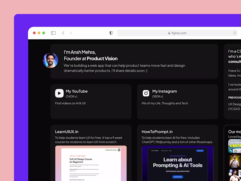 Cover image for Bento Style: Building Website for a YouTuber