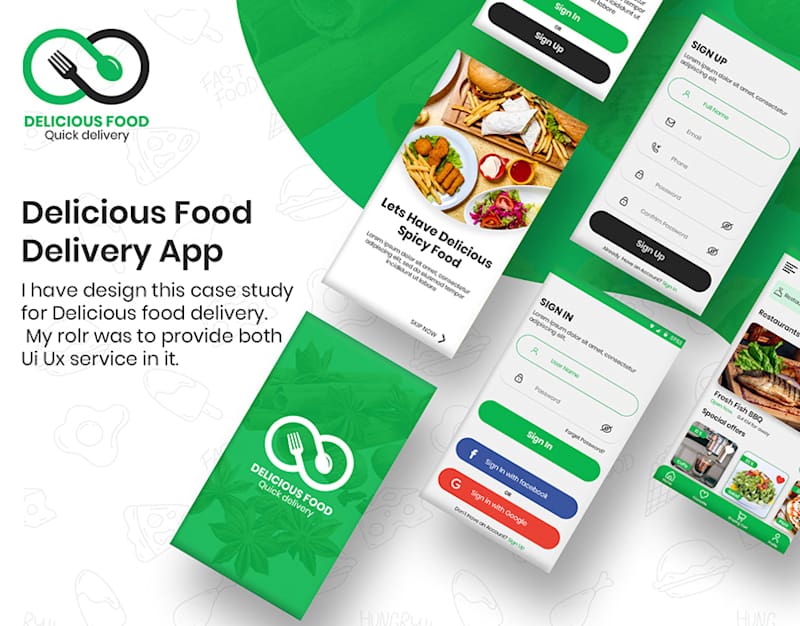 Cover image for Food delivery Mobile app UI/UX 