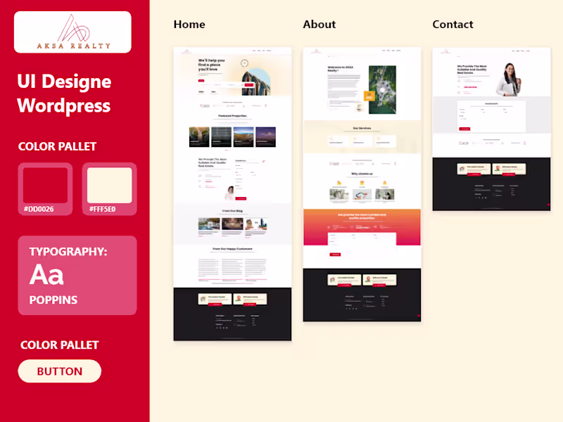 Cover image for Brand Website – Visual Design Concept