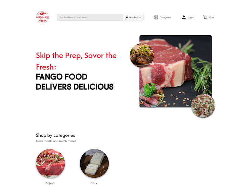 Cover image for FangoFood - Modern Meat & Milk Product Retail