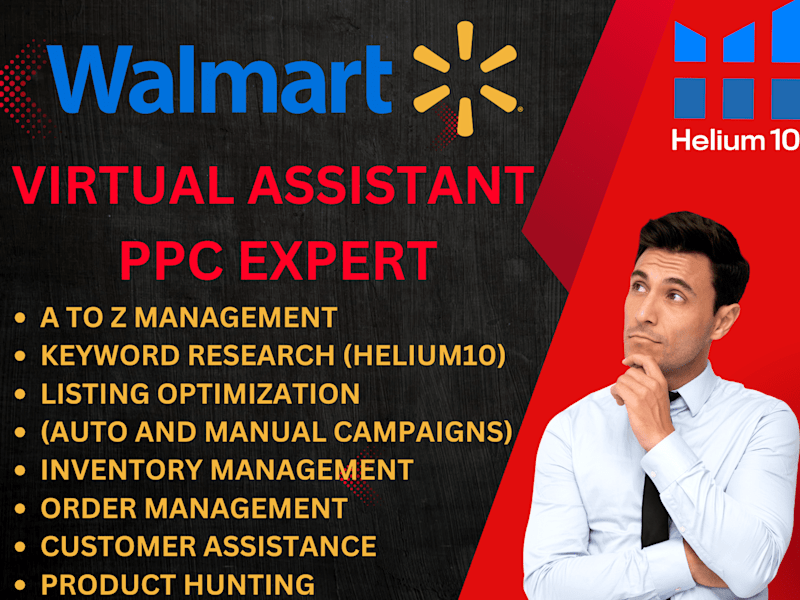 Cover image for i will Do walmart listings, listing SEO and manage PPC campaigns