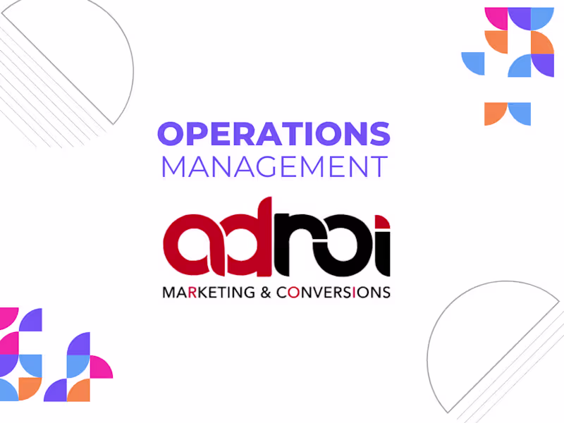 Cover image for Ad ROI Marketing (Operations & Project Management)