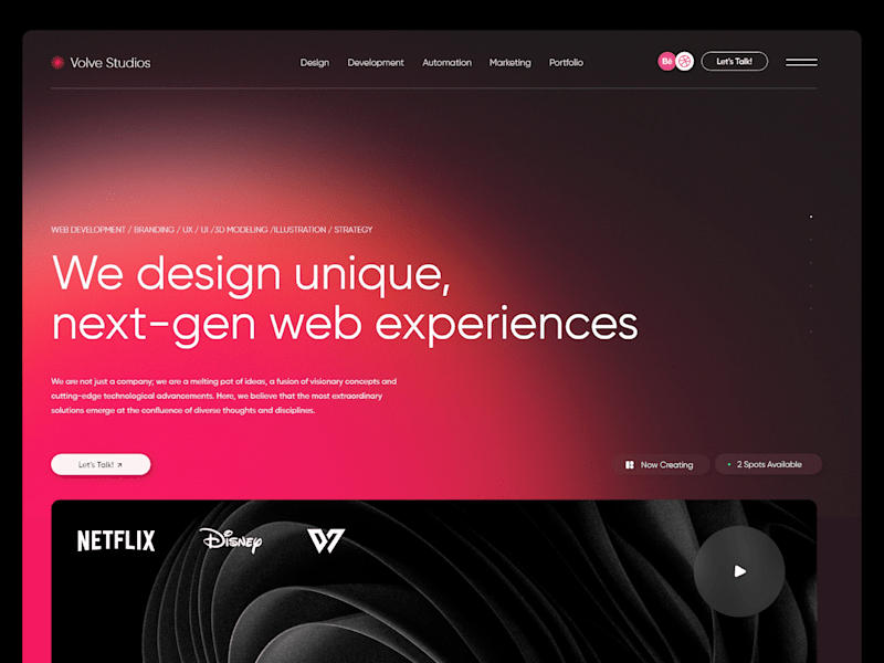 Cover image for Volve Branding & Webdesign