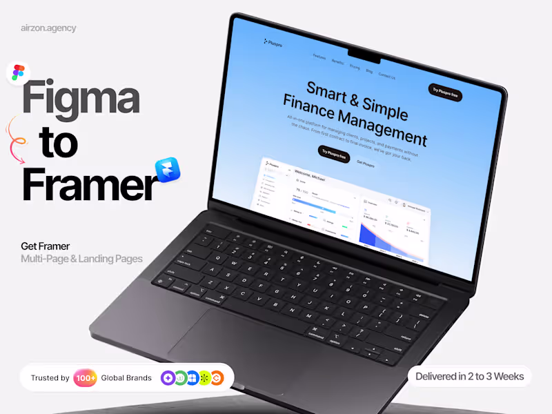 Cover image for Figma to Framer Development | Pixel-Perfect, Responsive Website