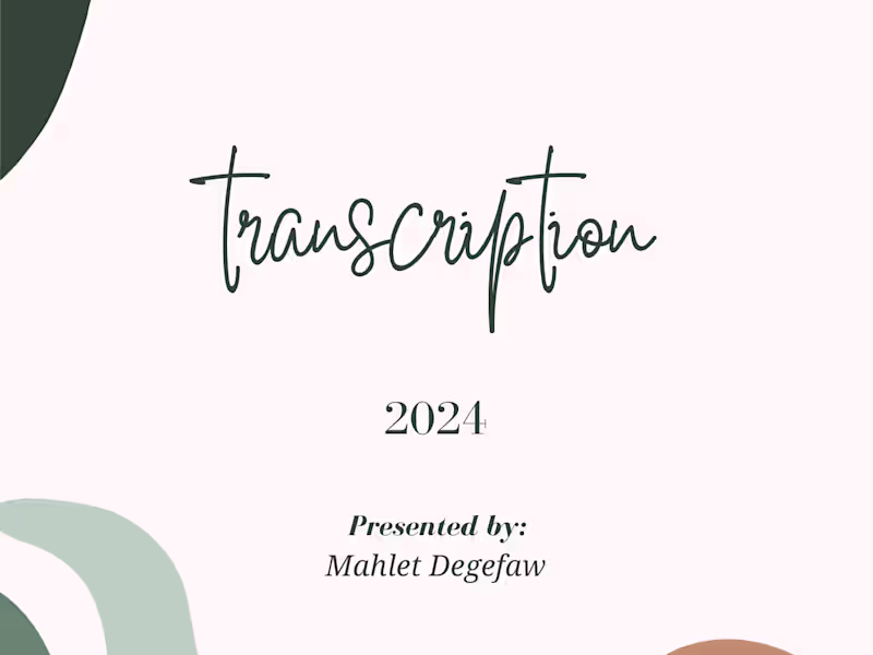 Cover image for transcription
