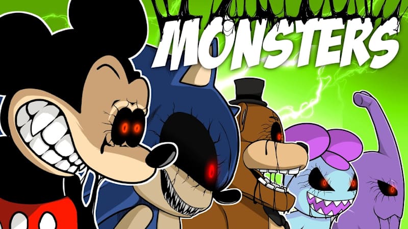 Cover image for FNF MONSTER (2) - Friday Night Funkin’ But Everyone is Glitch (…