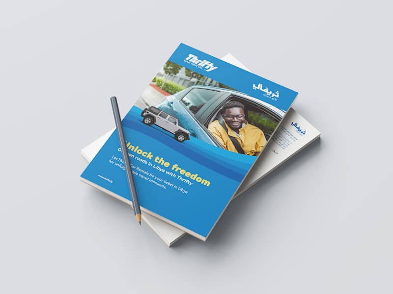 Cover image for A5 Notepad Design for Thrifty Car Rental Service (Libya)