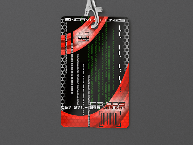 Cover image for Encrypted Name Pass Design for Expo Event