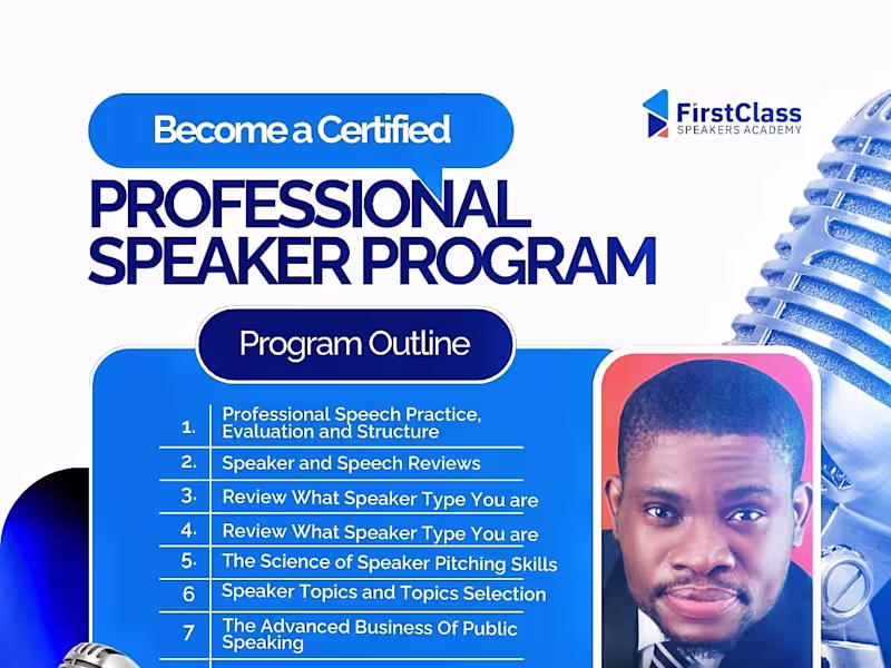 Cover image for A bold and engaging course flyer design created for a public...