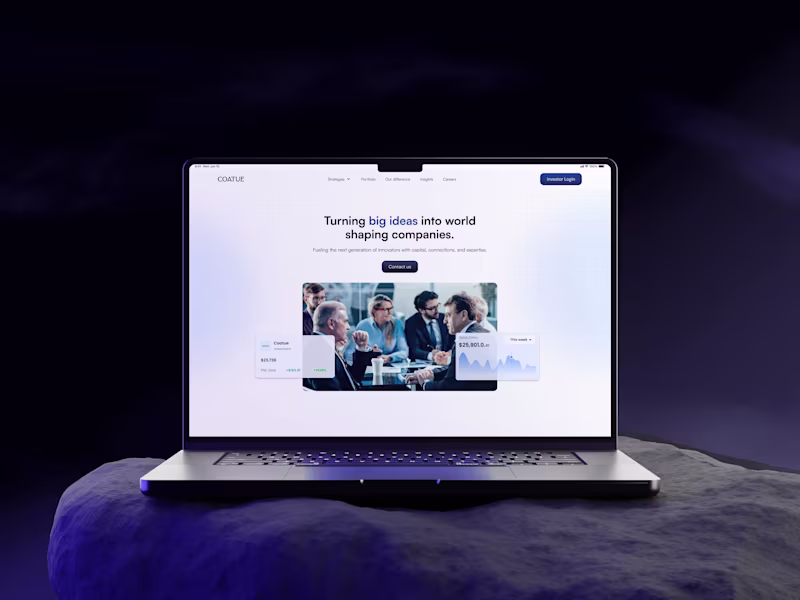 Cover image for Coatue - Website Design