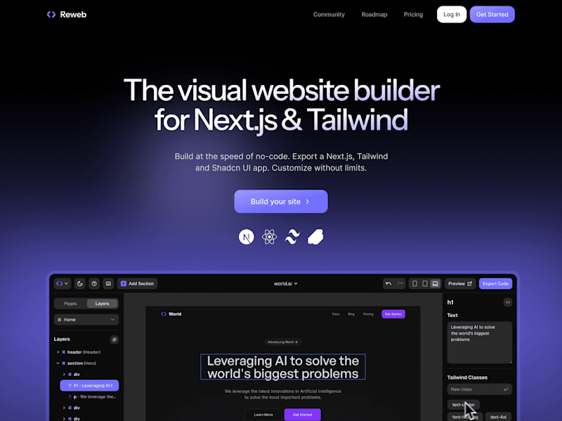 Cover image for Reweb.so Clone – Built with Framer