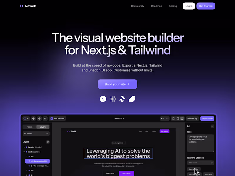 Cover image for Reweb.so Clone – Built with Framer