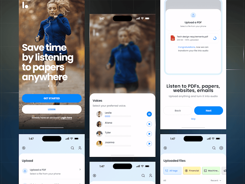 Cover image for Listening - Mobile App Design