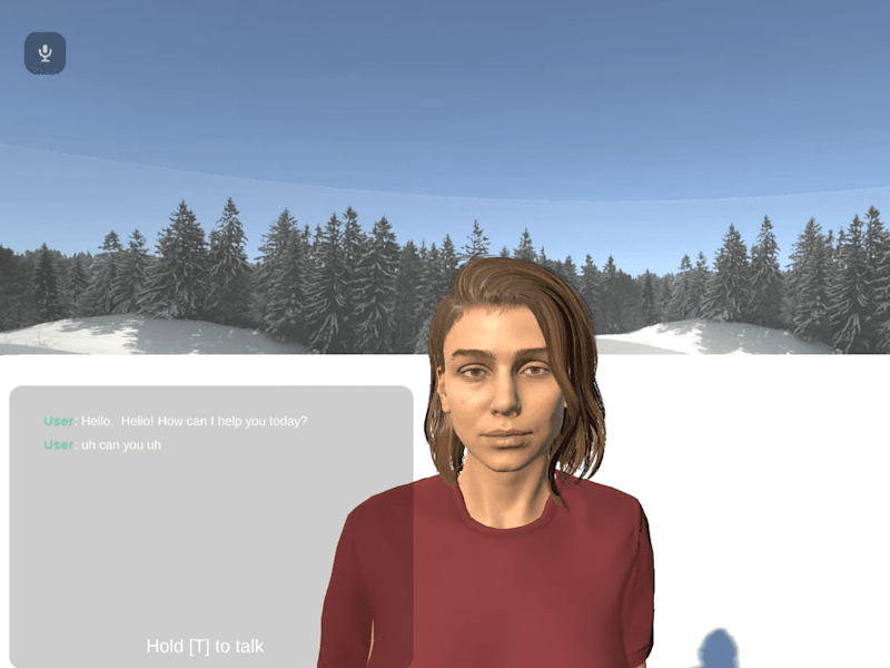 Cover image for Unity3d AI Chat bot with Hiking Experience, Audio to Text and T…