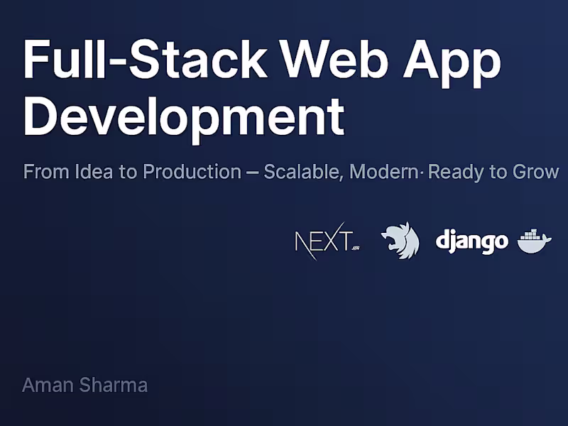 Cover image for Build a Scalable Full-Stack Web App