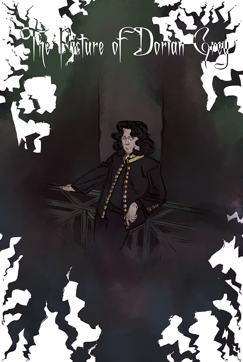 Cover image for The Picture of Dorian Gray, Book Cover, Fan Art, Digital