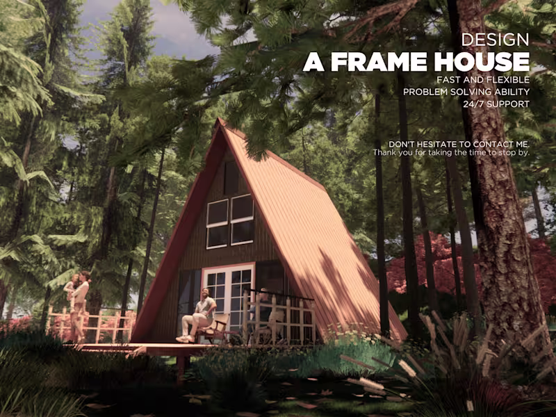 Cover image for Design A-Frame House and Render
