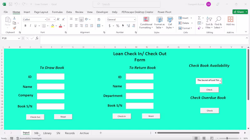 Cover image for (Excel VBA) Loan System