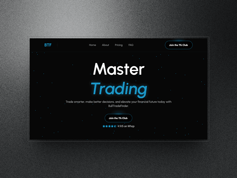 Cover image for BullTradeFinder | Multi page website in Framer 