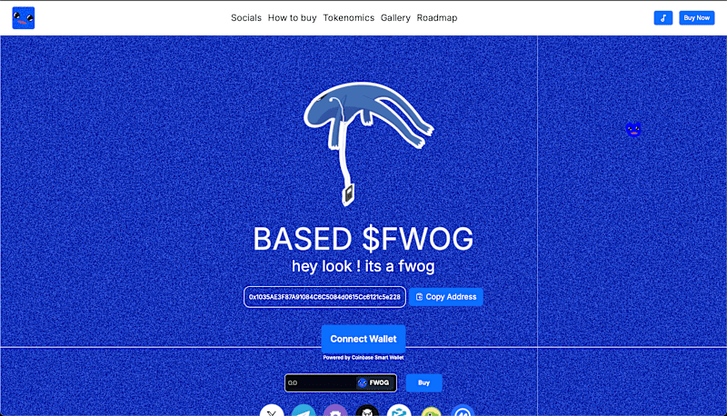 Cover image for Fwog Meme Coin Landing Page Development
