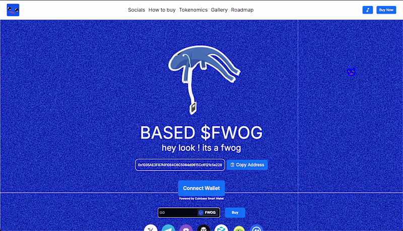 Cover image for Fwog Meme Coin Landing Page Development