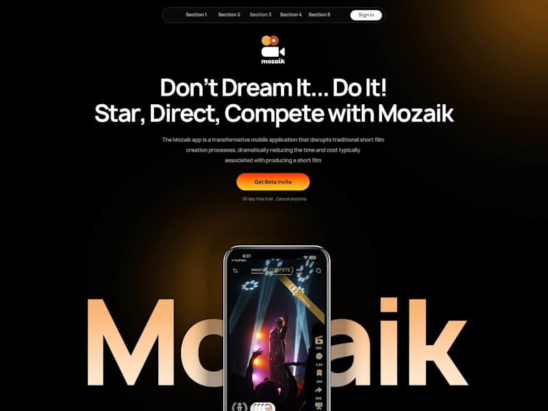 Cover image for Short movie maker app design
