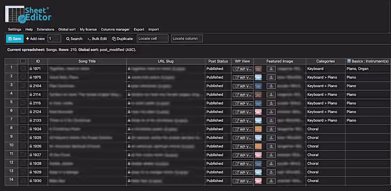 Cover image for Wordpress Database for a Music Composer