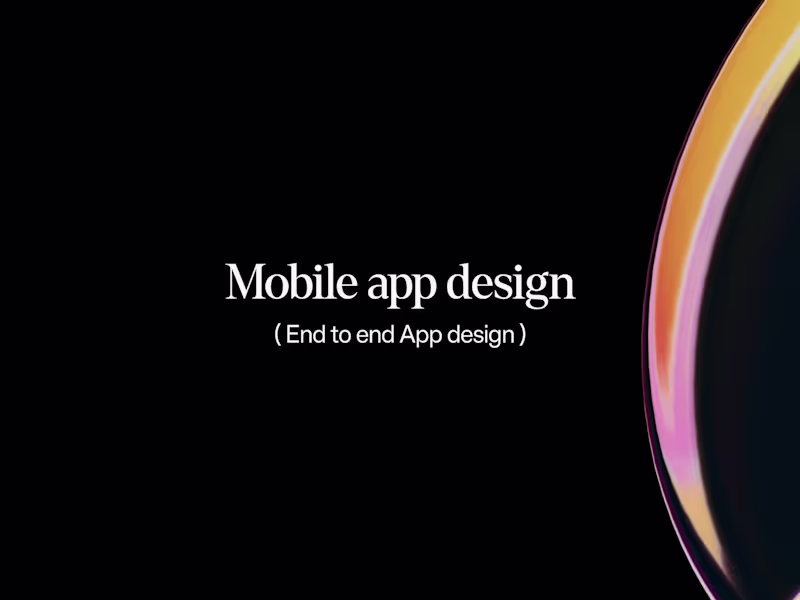 Cover image for High-Quality Mobile App Design With User-First Thinking