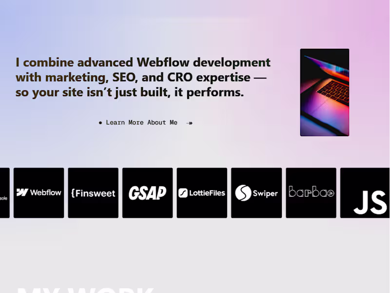 Cover image for Webflow Website with Custom Animations