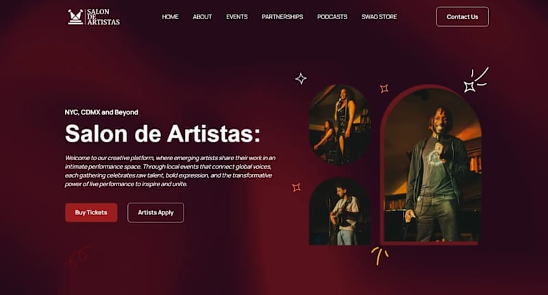 Cover image for Webflow Website Development for Salon de Artistas