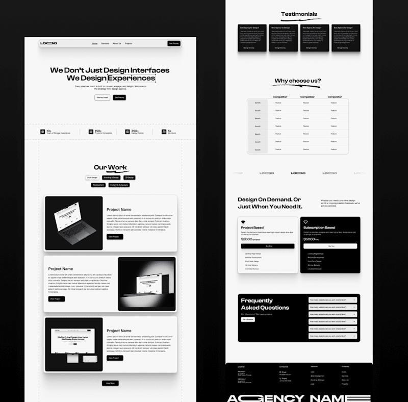 Cover image for Design Agency Website - Light Theme