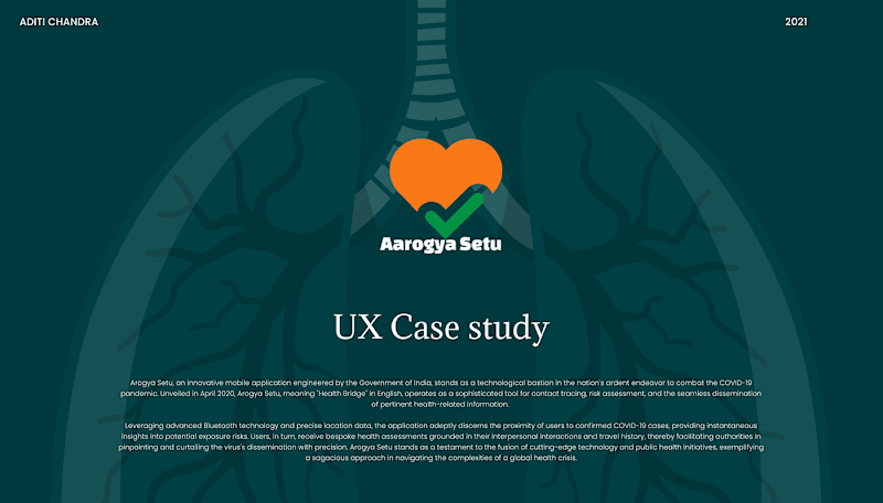 Cover image for Aarogya Setu UX case study