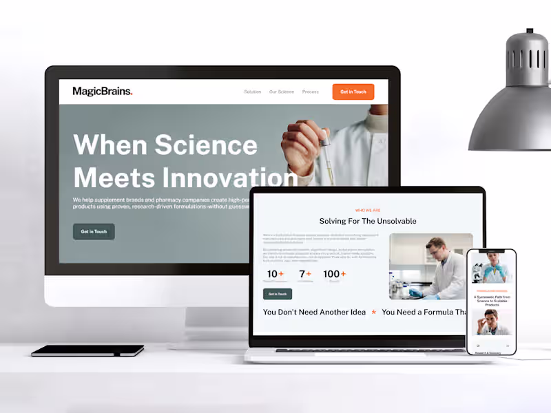 Cover image for Modern Landing Page Design for Magicbrains