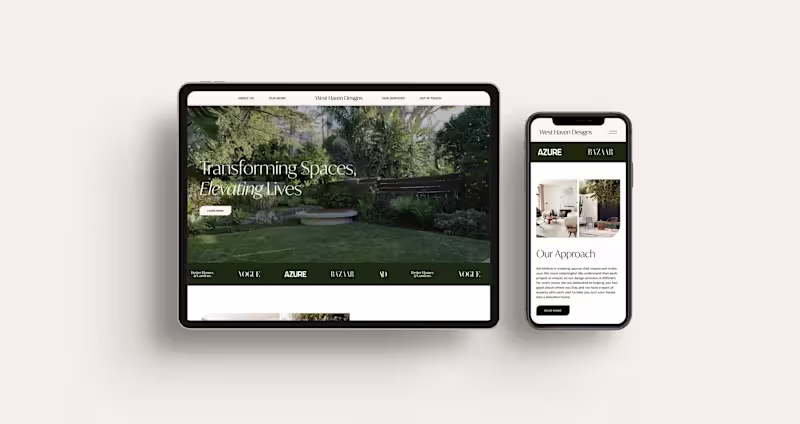 Cover image for Squarespace Website Design
