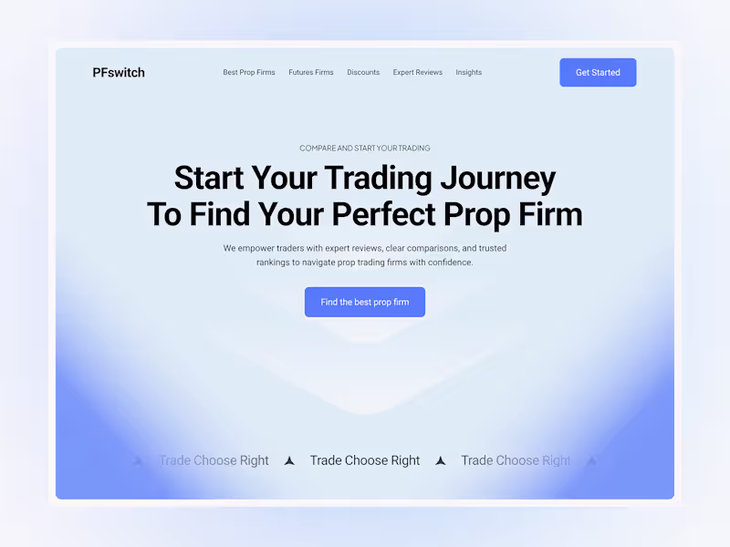 Cover image for Prop Trading Firm Website