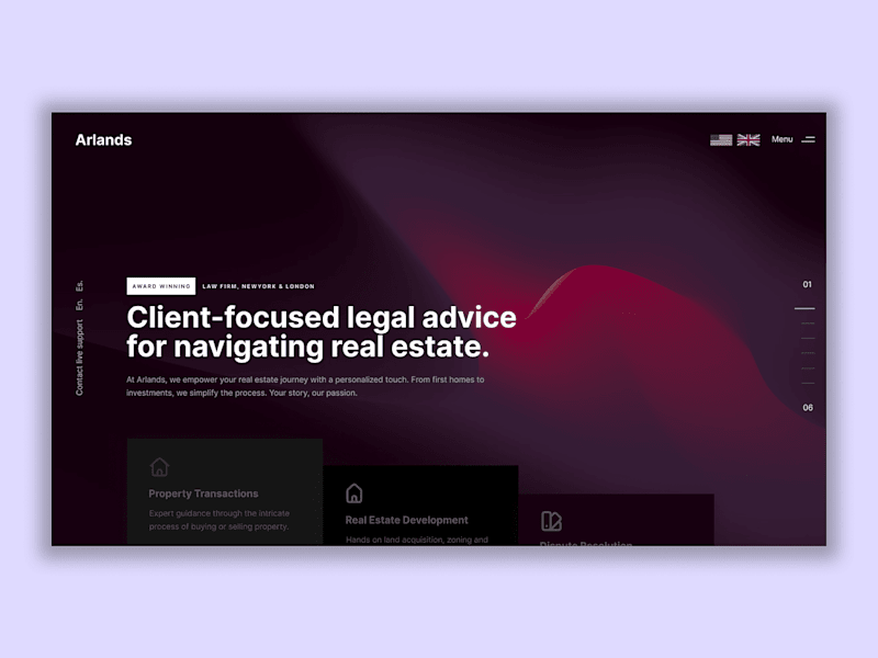 Cover image for Arlands - Legal Website
