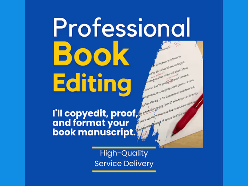 Cover image for Professional Book Copyediting Services
