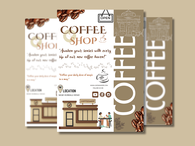 Cover image for POSTERS AND FLYERS DESIGNS 