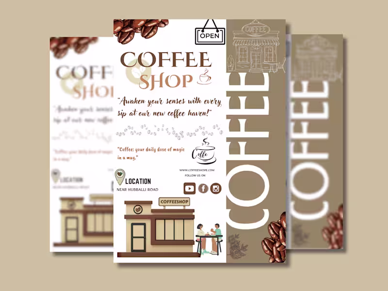 Cover image for POSTERS AND FLYERS DESIGNS 